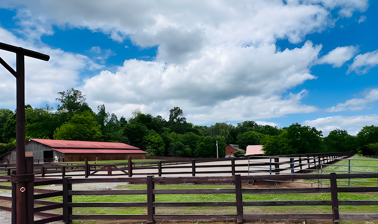 Side View of the Farm Buildings
