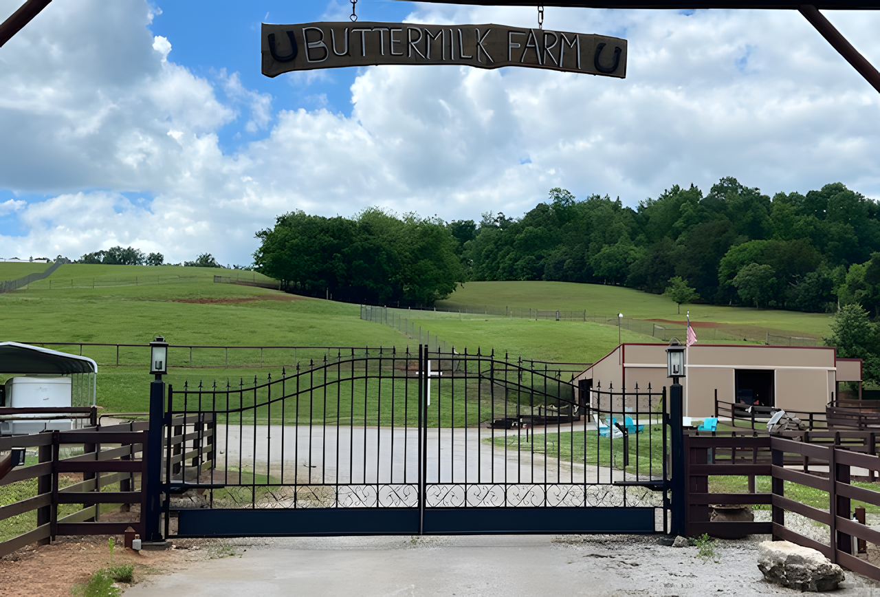 Front Gate of Buttermilk Farm